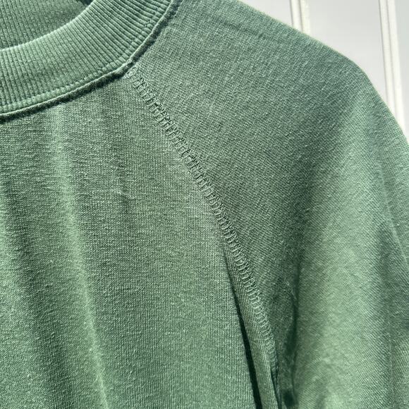Jungmaven Short Sleeve Raglan Tee T-Shirt Top Small Hunter Green 55% Hemp EUC - Picture 10 of 13